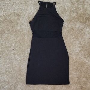 Forever 21 Elegant Black Halter Dress